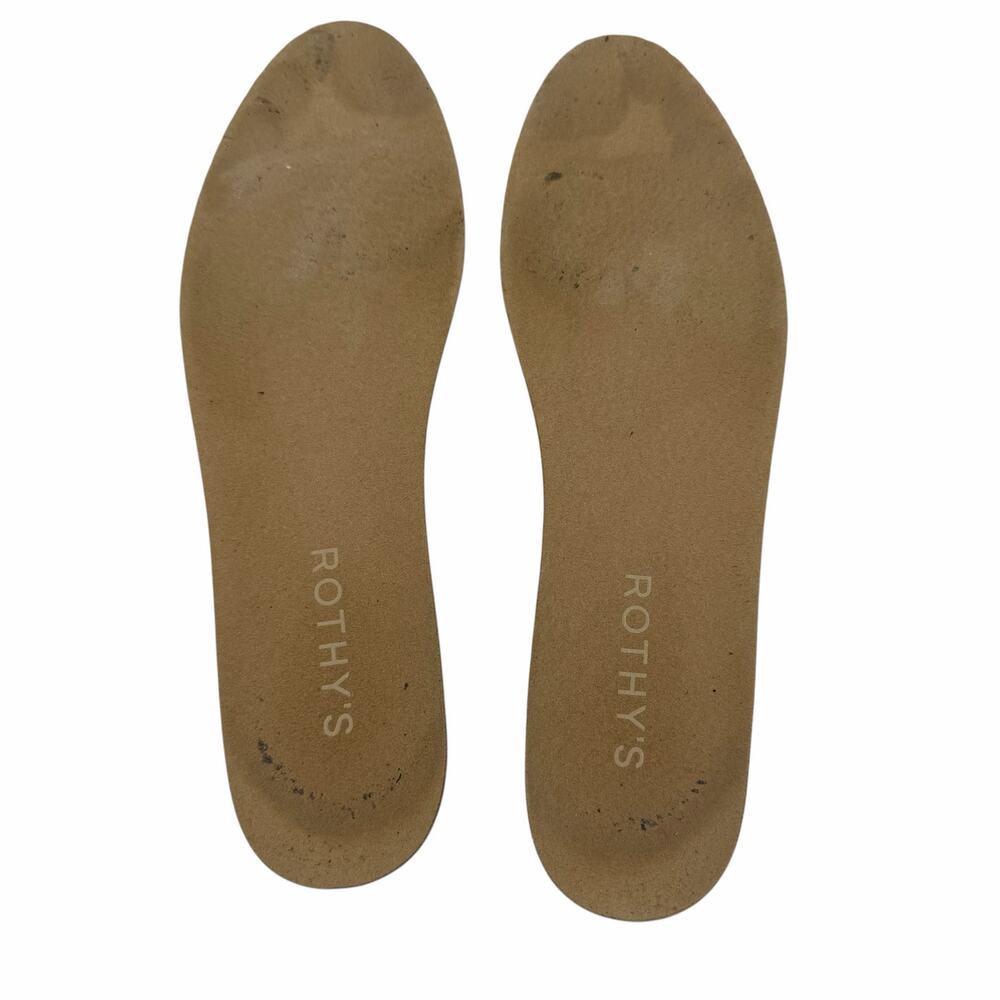 Rothy’s The Espadrille Flat in Black Boardwalk Knit Size 6.5 Jute‎ Sole Slip On - Picture 5 of 15